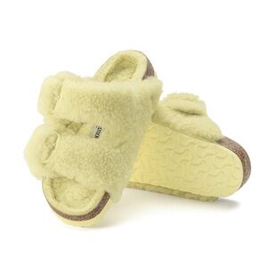 Birkenstock Arizona Big Buckle Teddy Popcorn Sz 39